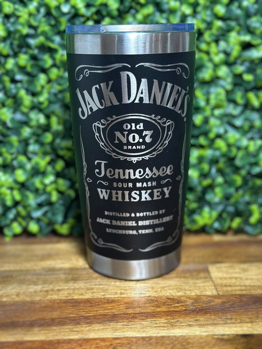 Jack Daniels Inspired 20 ounce Tumbler